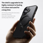 Custodia per telefono con supporto magnetico MagSafe a 360 gradi satinato, For iPhone 17, For iPhone Air