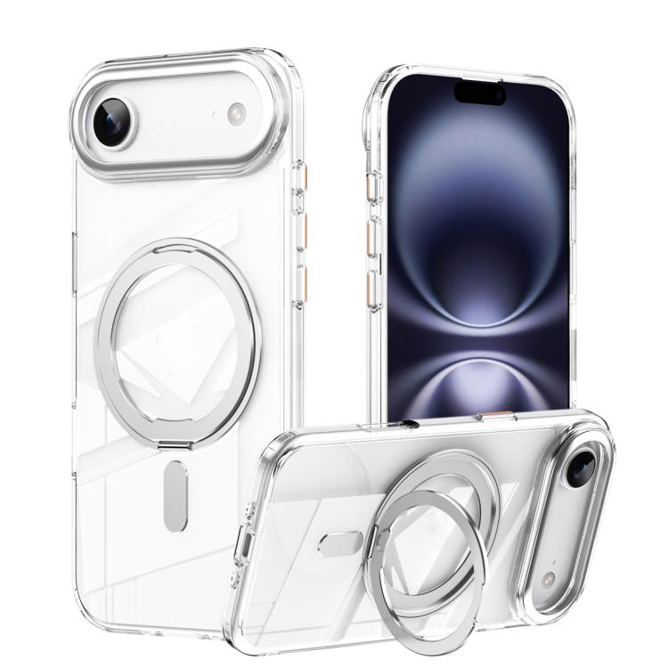 Custodia per telefono con supporto magnetico MagSafe a 360 gradi satinato, For iPhone 17, For iPhone Air