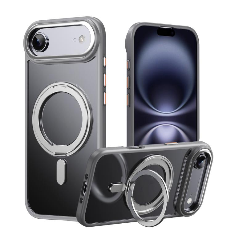 Custodia per telefono con supporto magnetico MagSafe a 360 gradi satinato, For iPhone 17, For iPhone Air