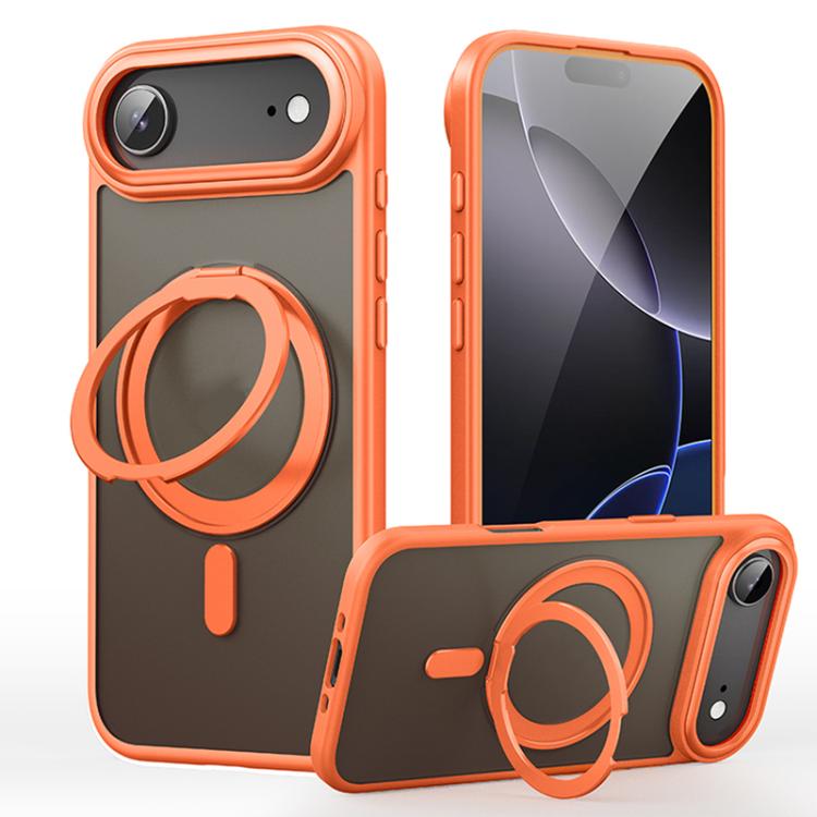 Custodia per telefono con supporto magnetico MagSafe a 360 gradi satinato, For iPhone 17, For iPhone Air