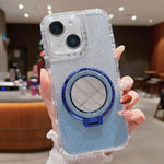 Custodia MagSafe con supporto specchio e glitter per iPhone 15