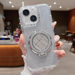 Custodia MagSafe con supporto specchio e glitter per iPhone 14
