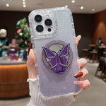Custodia MagSafe con specchio glitter per iPhone 16