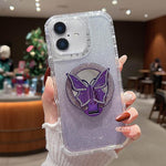Custodia MagSafe con specchio glitter per iPhone 16