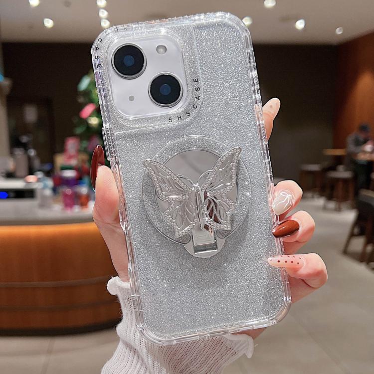 Custodia MagSafe con specchio glitter per iPhone 12-13 Pro Max