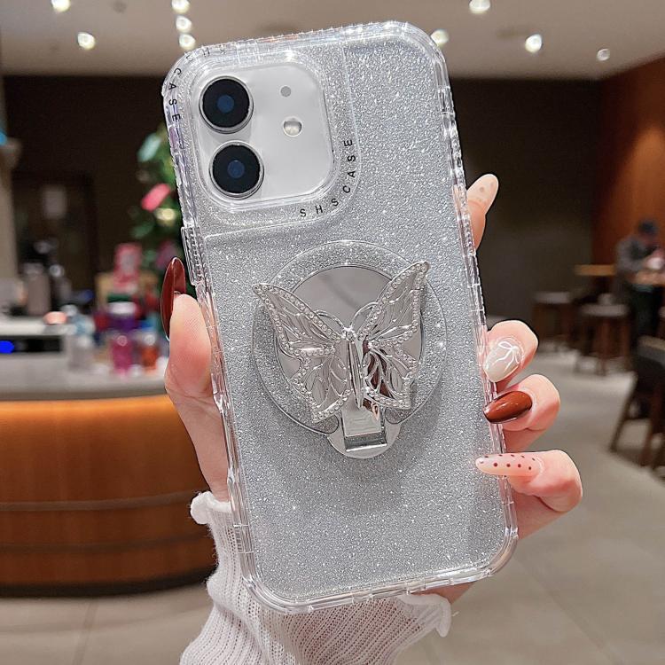 Custodia MagSafe con specchio glitter per iPhone 12-13 Pro Max