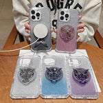 Custodia MagSafe con specchio glitter per iPhone 16