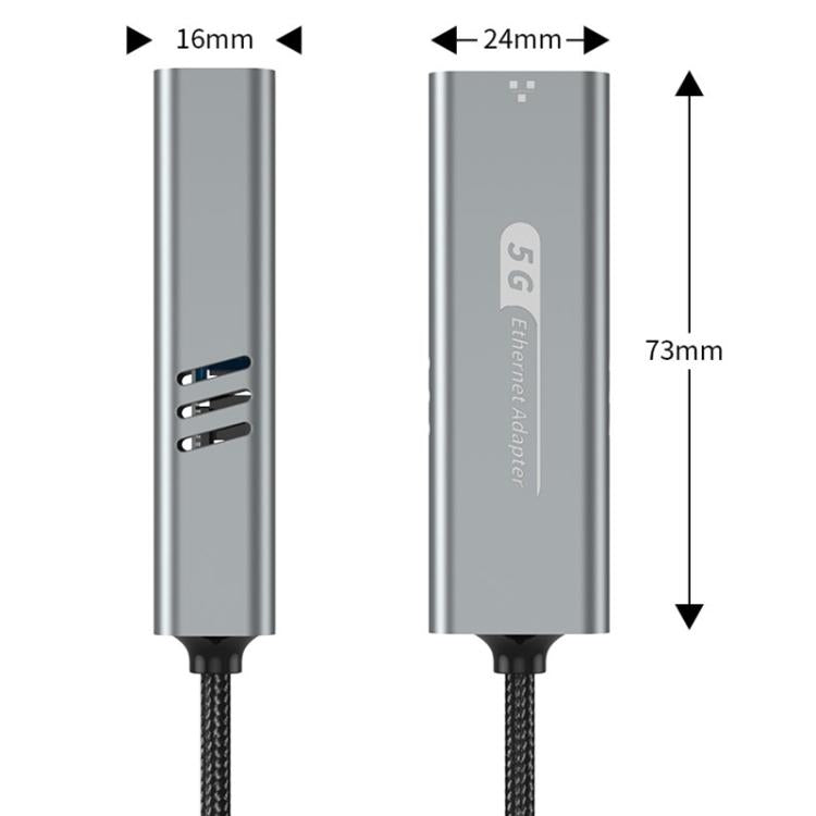 Adattatore Ethernet Gigabit USB-C e USB 3.0 a RJ45 5G