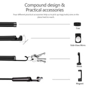 Endoscopio digitale con doppia fotocamera da 8 mm 1080P IP68 impermeabile da 4,3 pollici, 5m, 2m