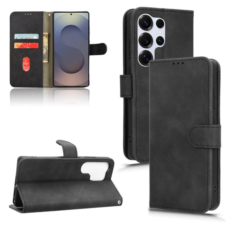 Custodia per telefono in pelle con chiusura magnetica Skin Feel, For Samsung Galaxy S25 Edge 5G, For Samsung Galaxy S25 5G, For Samsung Galaxy S25+ 5G, For Samsung Galaxy S25 Ultra 5G