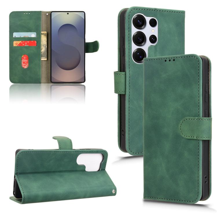 Custodia per telefono in pelle con chiusura magnetica Skin Feel, For Samsung Galaxy S25 Edge 5G, For Samsung Galaxy S25 5G, For Samsung Galaxy S25+ 5G, For Samsung Galaxy S25 Ultra 5G
