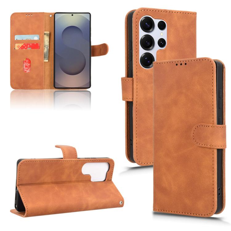 Custodia per telefono in pelle con chiusura magnetica Skin Feel, For Samsung Galaxy S25 Edge 5G, For Samsung Galaxy S25 5G, For Samsung Galaxy S25+ 5G, For Samsung Galaxy S25 Ultra 5G