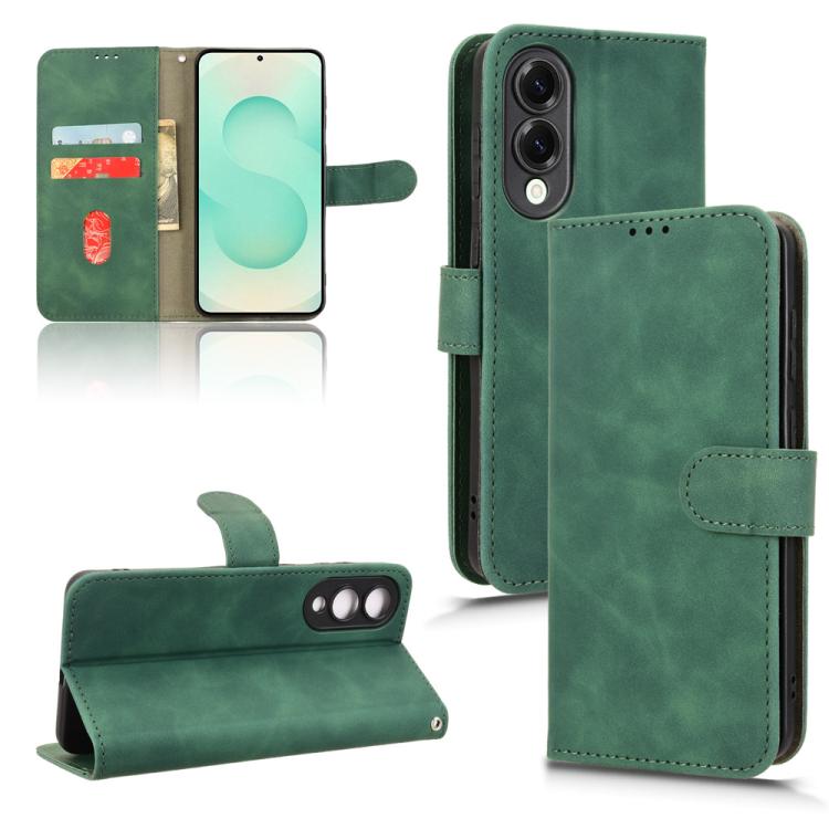 Custodia per telefono in pelle con chiusura magnetica Skin Feel, For Samsung Galaxy S25 Edge 5G, For Samsung Galaxy S25 5G, For Samsung Galaxy S25+ 5G, For Samsung Galaxy S25 Ultra 5G
