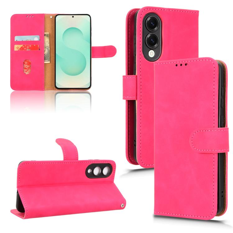 Custodia per telefono in pelle con chiusura magnetica Skin Feel, For Samsung Galaxy S25 Edge 5G, For Samsung Galaxy S25 5G, For Samsung Galaxy S25+ 5G, For Samsung Galaxy S25 Ultra 5G