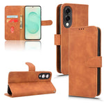 Custodia per telefono in pelle con chiusura magnetica Skin Feel, For Samsung Galaxy S25 Edge 5G, For Samsung Galaxy S25 5G, For Samsung Galaxy S25+ 5G, For Samsung Galaxy S25 Ultra 5G