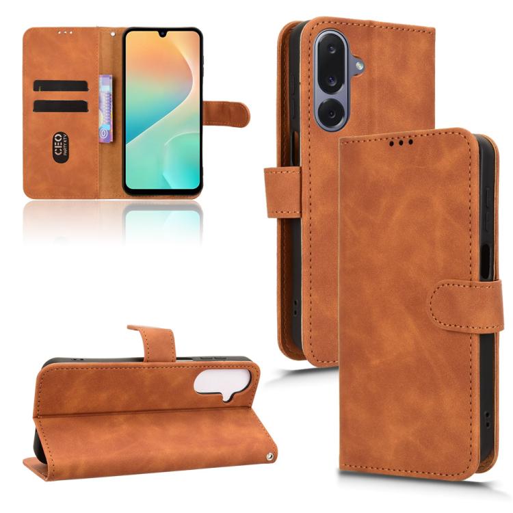 Custodia per telefono in pelle con chiusura magnetica Skin Feel, For Samsung Galaxy S26+ 5G, For Samsung Galaxy S26 5G, For Samsung Galaxy S25 FE 5G, For Samsung Galaxy M36 5G