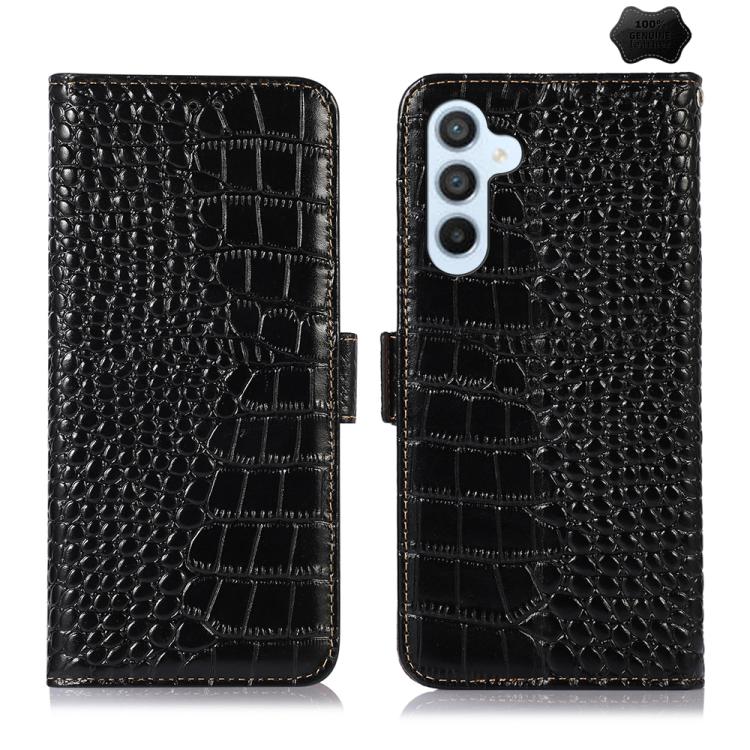 Custodia per telefono in pelle di vacchetta con strato superiore in coccodrillo, For Galaxy S26 FE 5G, For Samsung Galaxy S26 Edge 5G, For Samsung Galaxy S26 Ultra 5G, For Samsung Galaxy S26 5G, For Samsung Galaxy S25 FE 5G, For Samsung Galaxy S25 Edge 5G