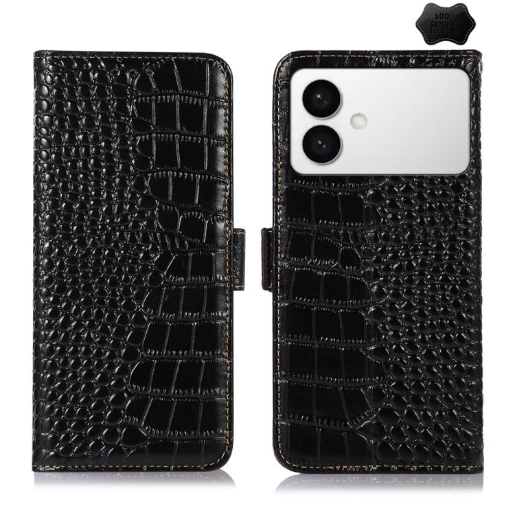 Custodia per telefono in pelle di vacchetta con strato superiore in coccodrillo, For Galaxy S26 FE 5G, For Samsung Galaxy S26 Edge 5G, For Samsung Galaxy S26 Ultra 5G, For Samsung Galaxy S26 5G, For Samsung Galaxy S25 FE 5G, For Samsung Galaxy S25 Edge 5G