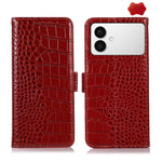Custodia per telefono in pelle di vacchetta con strato superiore in coccodrillo, For Galaxy S26 FE 5G, For Samsung Galaxy S26 Edge 5G, For Samsung Galaxy S26 Ultra 5G, For Samsung Galaxy S26 5G, For Samsung Galaxy S25 FE 5G, For Samsung Galaxy S25 Edge 5G
