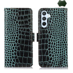 Custodia per telefono in pelle di vacchetta con strato superiore in coccodrillo, For Galaxy S26 FE 5G, For Samsung Galaxy S26 Edge 5G, For Samsung Galaxy S26 Ultra 5G, For Samsung Galaxy S26 5G, For Samsung Galaxy S25 FE 5G, For Samsung Galaxy S25 Edge 5G