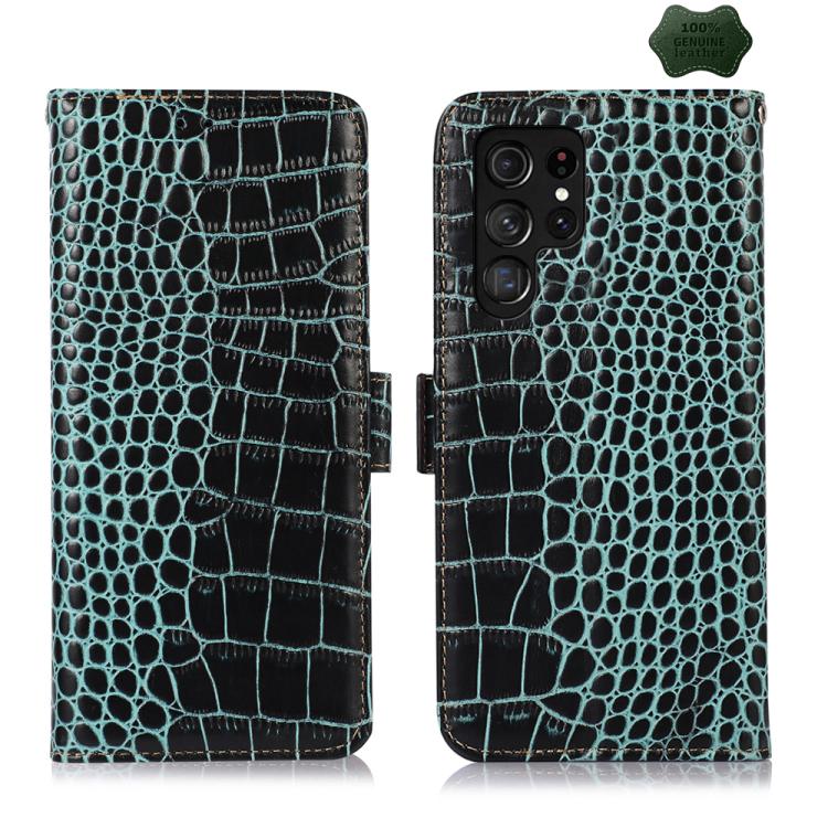 Custodia per telefono in pelle di vacchetta con strato superiore in coccodrillo, For Galaxy S26 FE 5G, For Samsung Galaxy S26 Edge 5G, For Samsung Galaxy S26 Ultra 5G, For Samsung Galaxy S26 5G, For Samsung Galaxy S25 FE 5G, For Samsung Galaxy S25 Edge 5G