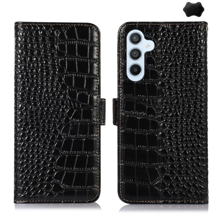 Custodia per telefono in pelle di vacchetta con strato superiore in coccodrillo, For Galaxy S26 FE 5G, For Samsung Galaxy S26 Edge 5G, For Samsung Galaxy S26 Ultra 5G, For Samsung Galaxy S26 5G, For Samsung Galaxy S25 FE 5G, For Samsung Galaxy S25 Edge 5G