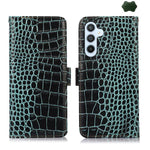 Custodia per telefono in pelle di vacchetta con strato superiore in coccodrillo, For Galaxy S26 FE 5G, For Samsung Galaxy S26 Edge 5G, For Samsung Galaxy S26 Ultra 5G, For Samsung Galaxy S26 5G, For Samsung Galaxy S25 FE 5G, For Samsung Galaxy S25 Edge 5G