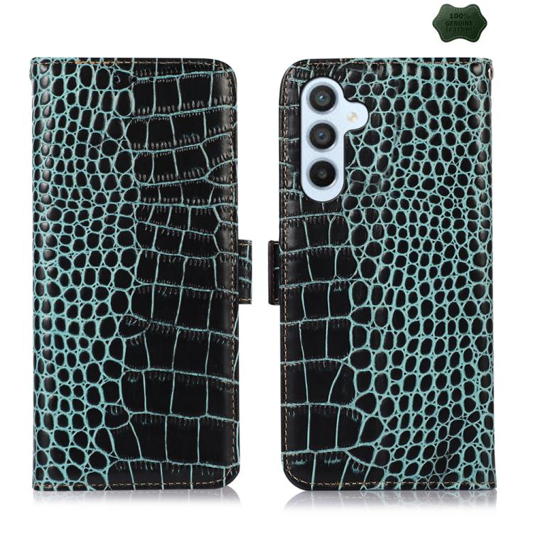 Custodia per telefono in pelle di vacchetta con strato superiore in coccodrillo, For Galaxy S26 FE 5G, For Samsung Galaxy S26 Edge 5G, For Samsung Galaxy S26 Ultra 5G, For Samsung Galaxy S26 5G, For Samsung Galaxy S25 FE 5G, For Samsung Galaxy S25 Edge 5G