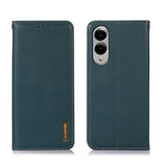 Custodia per telefono in pelle di vacchetta con strato superiore in nappa KHAZNEH, For Galaxy S26 FE 5G, For Samsung Galaxy S26 Edge 5G, For Samsung Galaxy S26 Ultra 5G, For Samsung Galaxy S26 5G, For Samsung Galaxy S25 FE 5G                           ...