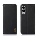 Custodia per telefono in pelle di vacchetta con strato superiore in nappa KHAZNEH, For Galaxy S26 FE 5G, For Samsung Galaxy S26 Edge 5G, For Samsung Galaxy S26 Ultra 5G, For Samsung Galaxy S26 5G, For Samsung Galaxy S25 FE 5G                           ...