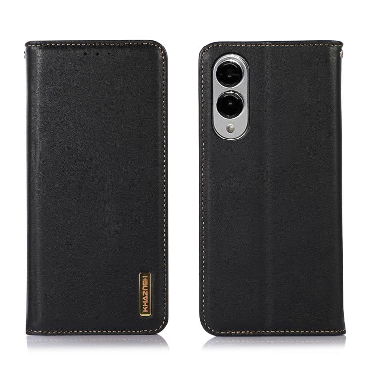 Custodia per telefono in pelle di vacchetta con strato superiore in nappa KHAZNEH, For Galaxy S26 FE 5G, For Samsung Galaxy S26 Edge 5G, For Samsung Galaxy S26 Ultra 5G, For Samsung Galaxy S26 5G, For Samsung Galaxy S25 FE 5G                           ...