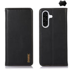 Custodia per telefono in pelle di vacchetta con strato superiore in nappa KHAZNEH, For Galaxy S26 FE 5G, For Samsung Galaxy S26 Edge 5G, For Samsung Galaxy S26 Ultra 5G, For Samsung Galaxy S26 5G, For Samsung Galaxy S25 FE 5G                           ...