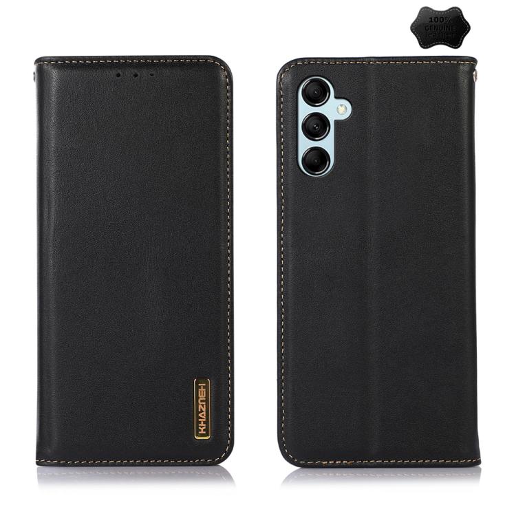Custodia per telefono in pelle di vacchetta con strato superiore in nappa KHAZNEH, For Galaxy S26 FE 5G, For Samsung Galaxy S26 Edge 5G, For Samsung Galaxy S26 Ultra 5G, For Samsung Galaxy S26 5G, For Samsung Galaxy S25 FE 5G                           ...