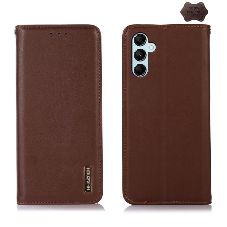 Custodia per telefono in pelle di vacchetta con strato superiore in nappa KHAZNEH, For Galaxy S26 FE 5G, For Samsung Galaxy S26 Edge 5G, For Samsung Galaxy S26 Ultra 5G, For Samsung Galaxy S26 5G, For Samsung Galaxy S25 FE 5G                           ...