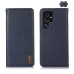Custodia per telefono in pelle di vacchetta con strato superiore in nappa KHAZNEH, For Galaxy S26 FE 5G, For Samsung Galaxy S26 Edge 5G, For Samsung Galaxy S26 Ultra 5G, For Samsung Galaxy S26 5G, For Samsung Galaxy S25 FE 5G                           ...