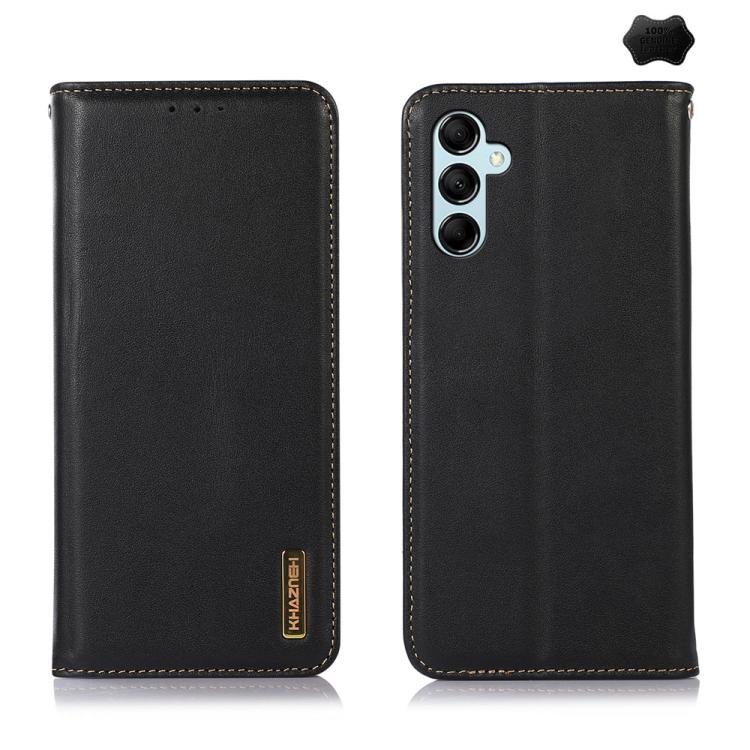 Custodia per telefono in pelle di vacchetta con strato superiore in nappa KHAZNEH, For Galaxy S26 FE 5G, For Samsung Galaxy S26 Edge 5G, For Samsung Galaxy S26 Ultra 5G, For Samsung Galaxy S26 5G, For Samsung Galaxy S25 FE 5G                           ...