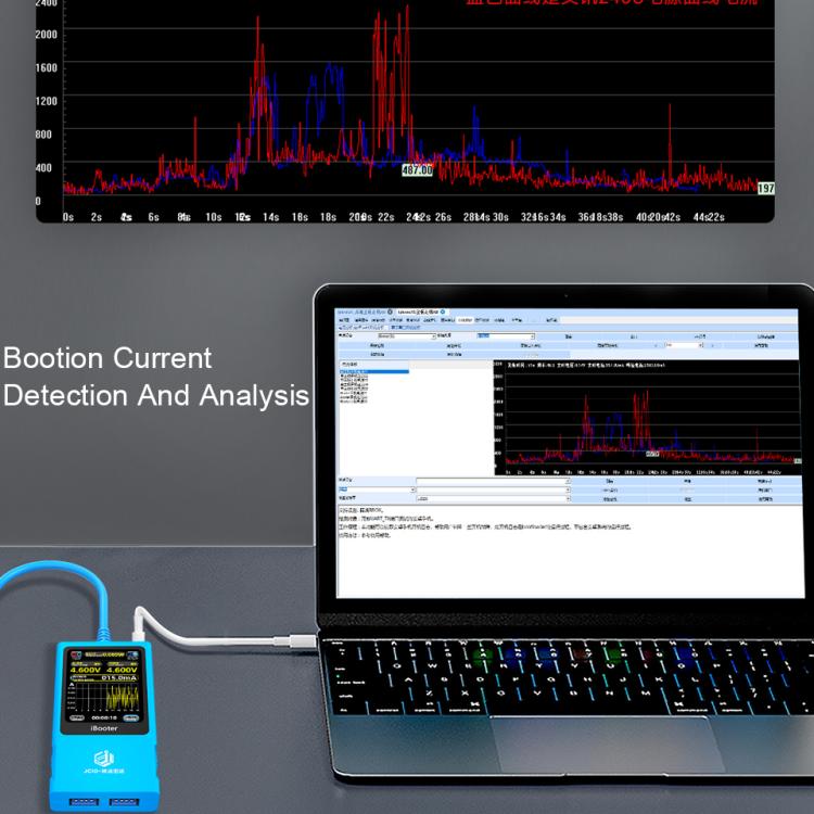 JCID iBooter Intelligent Real-time Current Analyzer Special Power Cord For iPhone 12-14 Series, JCID iBooter