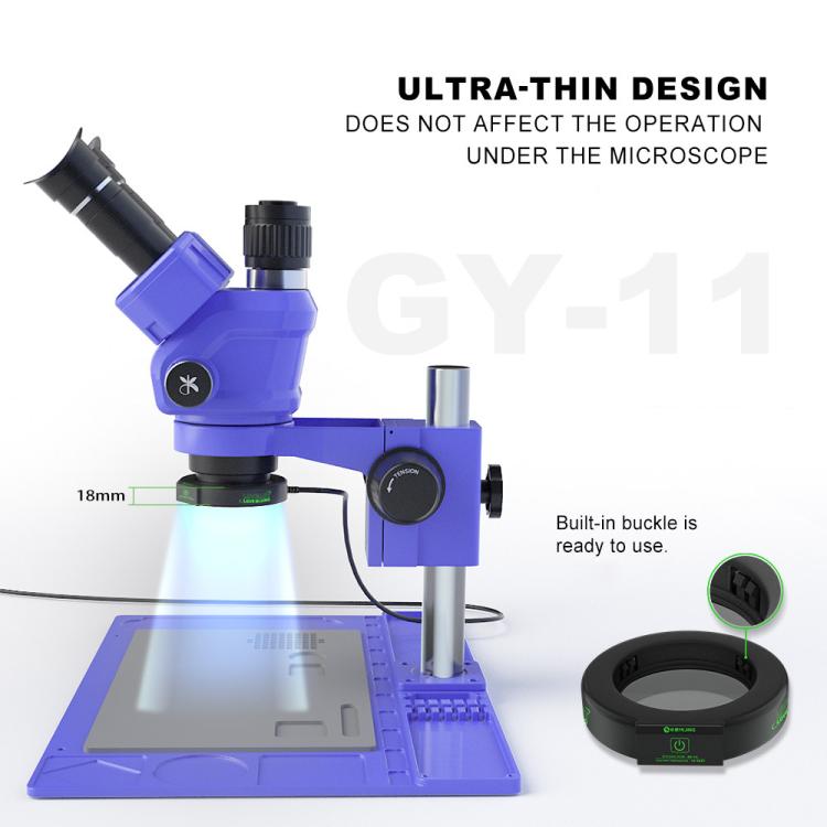 Mijing GY-11 Dust-proof and Smoke-proof Microscope Assisted Touch Ring Light Source, Mijing GY-11