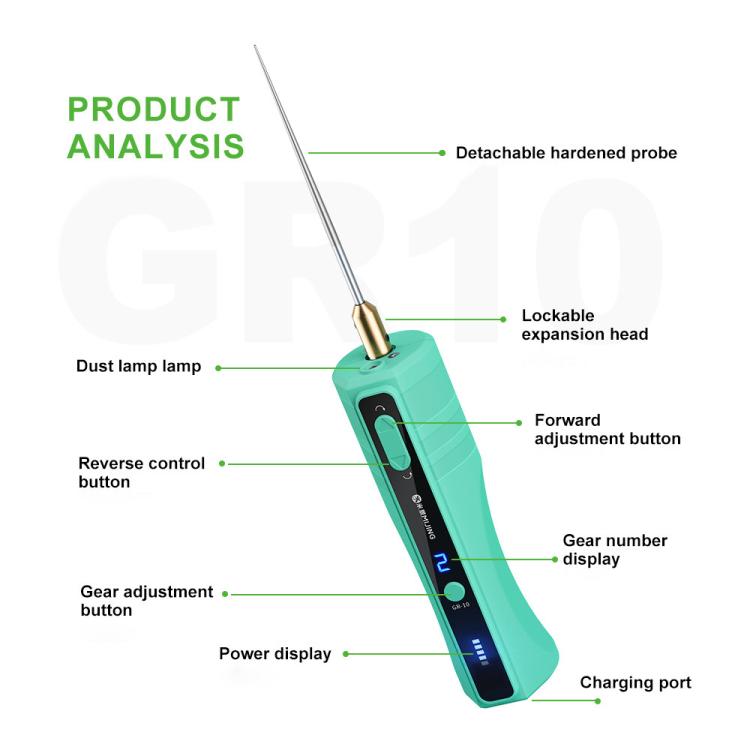 Mijing GR-10 Multifunctional Speed Adjustable OCA Electric Screen Glue Remover, Mijing GR-10