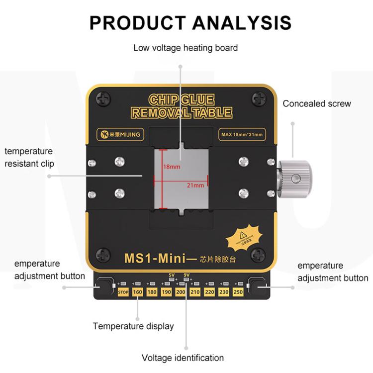 Mijing MS1-Mini Soldering Rework Preheating Station, Mijing MS1-Mini