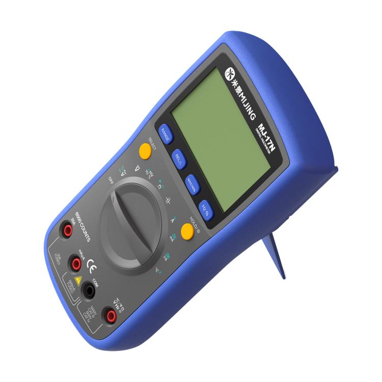 Multimetro digitale ad alta precisione Mijing MJ-17N con display LCD e portata automatica True-RMS, Mijing MJ-17N
