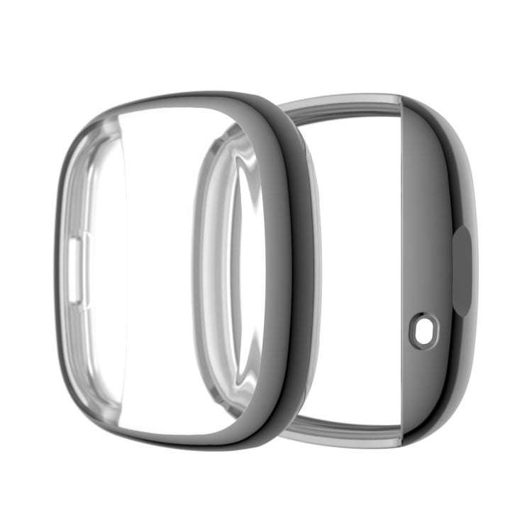Custodia protettiva in TPU con pacchetto completo di placcatura, For Fitbit Versa 3 / Versa Sense