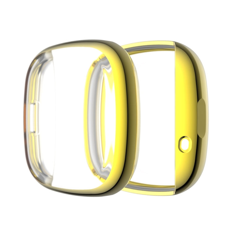 Custodia protettiva in TPU con pacchetto completo di placcatura, For Fitbit Versa 3 / Versa Sense