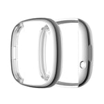 Custodia protettiva in TPU con pacchetto completo di placcatura, For Fitbit Versa 3 / Versa Sense