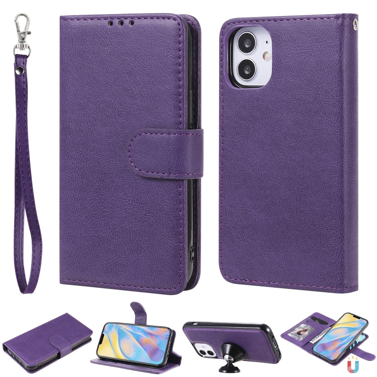 Custodia portafoglio in pelle PU staccabile per iPhone 12