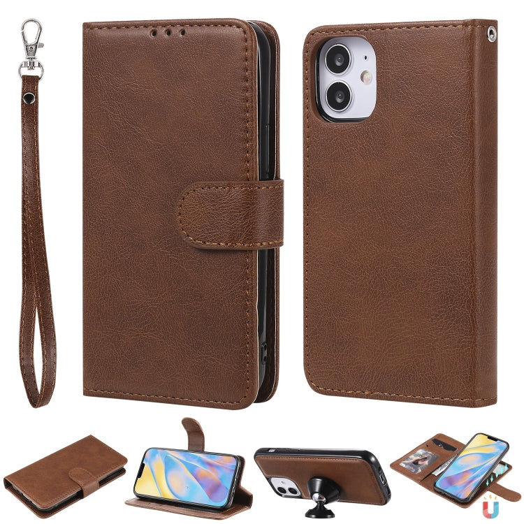 Custodia portafoglio in pelle PU staccabile per iPhone 12
