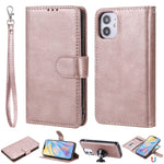 Custodia portafoglio in pelle PU staccabile per iPhone 12