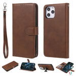 Custodia portafoglio in pelle PU staccabile per iPhone 12