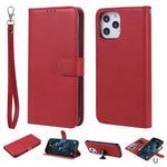 Custodia portafoglio in pelle PU staccabile per iPhone 12