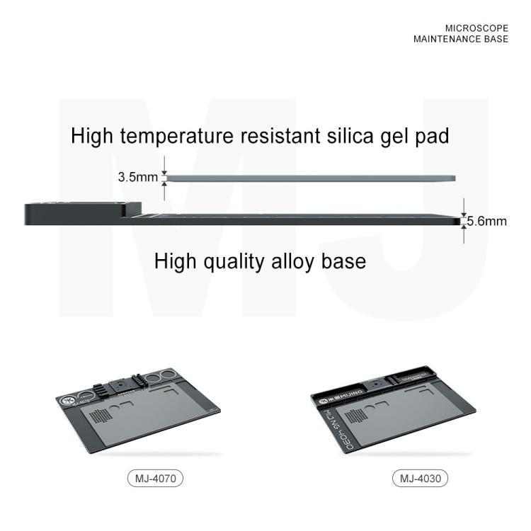 Mijing Fixed Rod Diameter 32mm Universal Microscope Aluminum Alloy Big Base, MJ-4030, MJ-4070